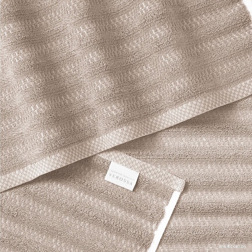 Полотенце Verossa Wave&pixels 50x90 (кофе/белый)