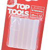 Клеевые стержни TopTools 42E081 (12 шт, прозрачный)