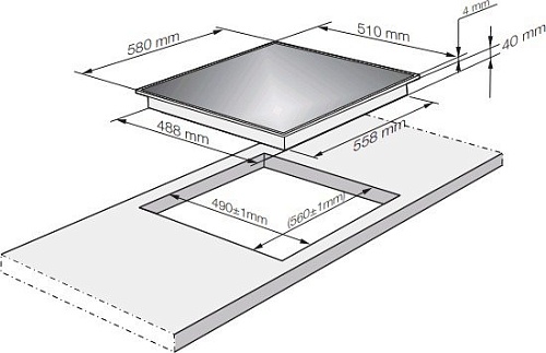 Варочная панель Zigmund & Shtain CNS 259.60 WX