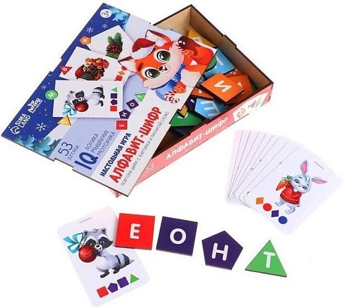 Развивающая игра Лесная мастерская Новогодний алфавит-шифр 7052983