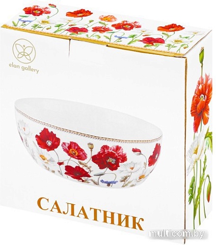 Салатник Elan Gallery Маки 420454