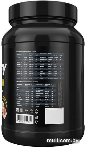 Протеин Prime Kraft Whey Strawberry White Chocolate (900г, клубника/белый шоколад)