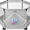 Игровой манеж Solmax&amp;Kids ZV97981 (серый)
