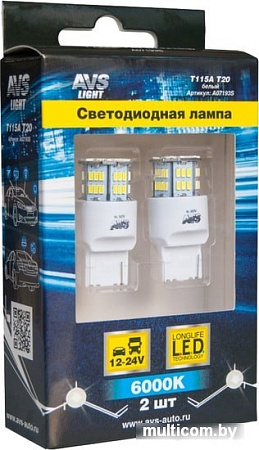 Светодиодная лампа AVS T20 T115A 2шт