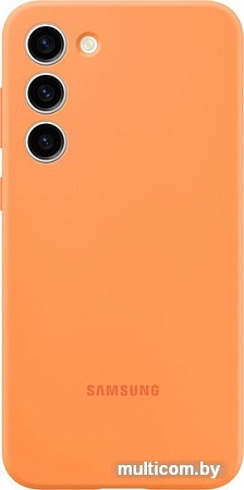 Чехол для телефона Samsung Silicone Case S23+ (оранжевый)