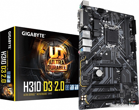 Материнская плата Gigabyte H310 D3 2.0 (rev. 1.0)