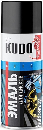 Автомобильная краска Kudo Эмаль для дисков KU-5203 520мл (черный)