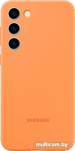Чехол для телефона Samsung Silicone Case S23+ (оранжевый)