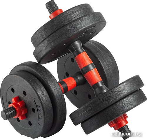 Набор гантелей с грифом для штанги VictoryFit VF-DC100 2x5 кг