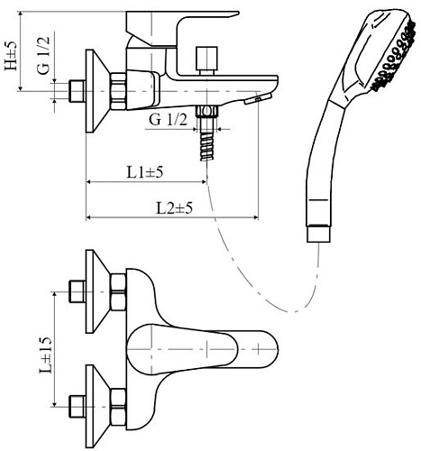 Смеситель Slovarm EN.3515-150