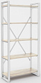 Стеллаж Hype Mebel Стандарт-2 50x200 (белый/древесина белая)