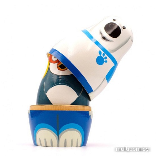 Развивающая игра Брестская Матрешка Пингвин Пороро (набор 7 шт)