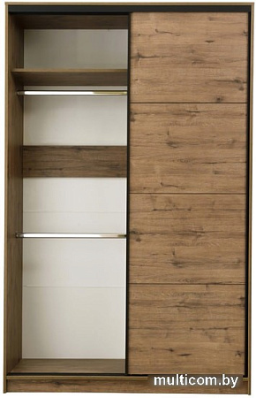 Шкаф-купе Рэйгрупп Bromo VVH 03 РГ-11.03 B 140 VVH 140x220.5 (дуб велингтон/черный)