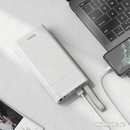 Внешний аккумулятор Hoco J73 Powerful 30000mAh (белый)