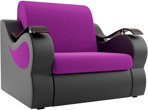 Кресло Лига диванов Меркурий 100678 80 см (фиолетовый/черный)