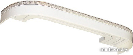 Карниз для штор Legrand Греция 48067431 (2.6 м, трехрядный, белый глянец)