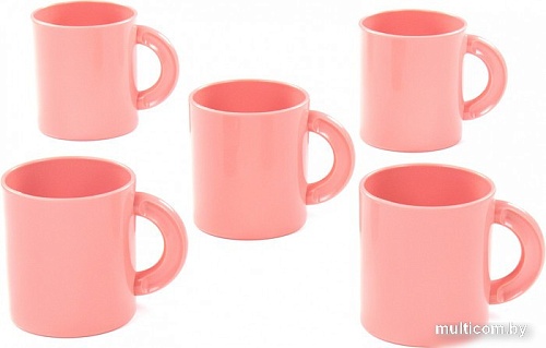 Набор кружек Полесье №1 73959 (5шт, пудровый)