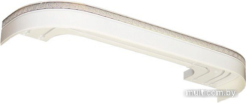 Карниз для штор Legrand Греция 48067431 (2.6 м, трехрядный, белый глянец)