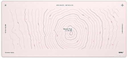 Коврик для стола NuPhy Deskmat Mount Fuji (розовый)