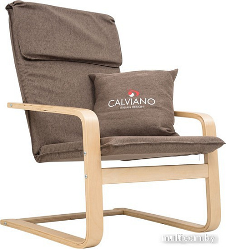 Интерьерное кресло Calviano Soft 1 (коричневый)