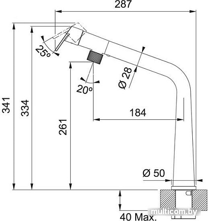 Смеситель Franke Icon 115.0625.187 (черный матовый)