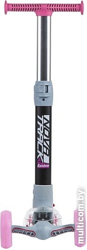 Самокат Novatrack Pro+ 2019 125T.RAINBOW.PN9 (розовый/серый)