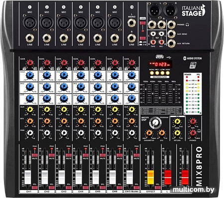 Микшерный пульт Italian Stage IS 2MIX8PRO