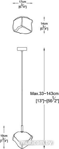 Лампа Zumaline Rock P0488-01F-F4HF