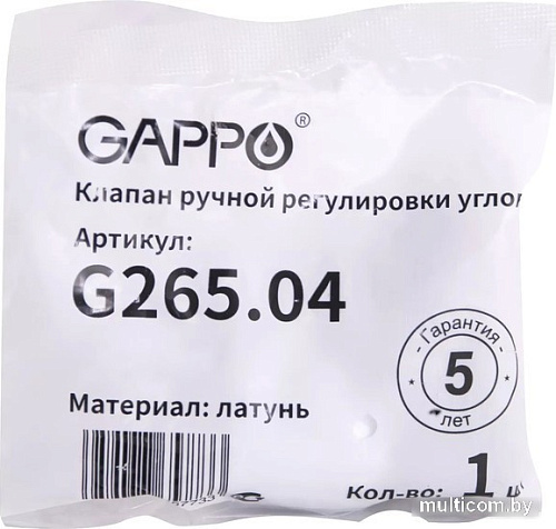 Вентильный кран Gappo вр/нр 3/4&quot; / G265.05