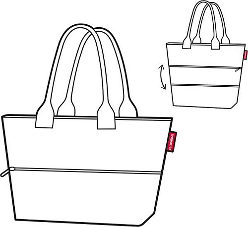 Сумка шоппер Reisenthel Shopper E1 RJ7055 Miami Black (разноцветный)