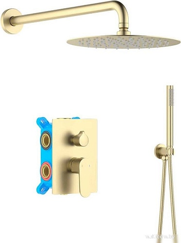 Душевая система Aquatek Оберон AQ1272BG (золото)