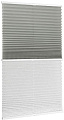 Плиссе Delfa Basic Uni СПШ-3111/3504 Basic Transparent (57x215, серый/белый)