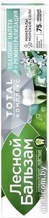 Зубная паста Лесной Бальзам Тотал комплекс двойная мята на отваре трав (75 мл)