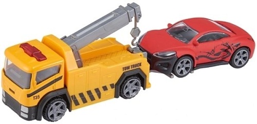 Teamsterz Эвакуатор с машинкой (желтый) 1373872