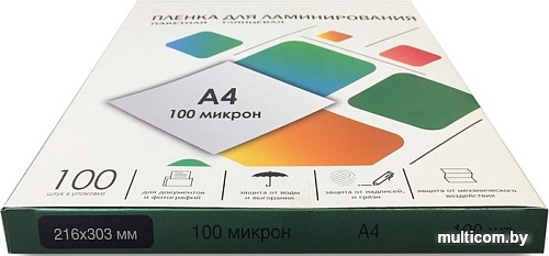 Пленка для ламинирования Гелеос A4 100 мкм LPA4-100