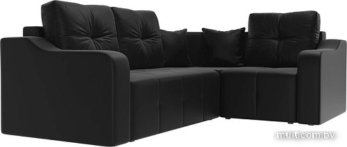 Угловой диван Mebelico Кембридж угловой 108832 (правый, экокожа, черный)