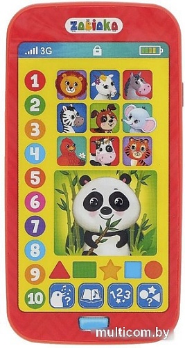 Интерактивная игрушка Zabiaka Обучающий смартфончик 3630471