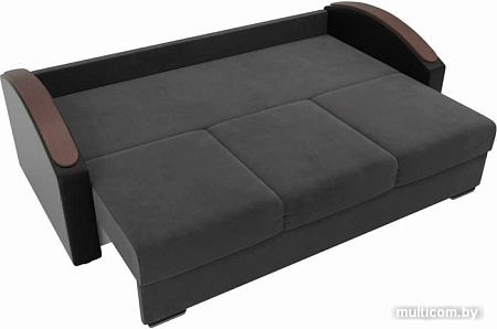 Диван Лига диванов Монако slide 101997 (серый/черный)