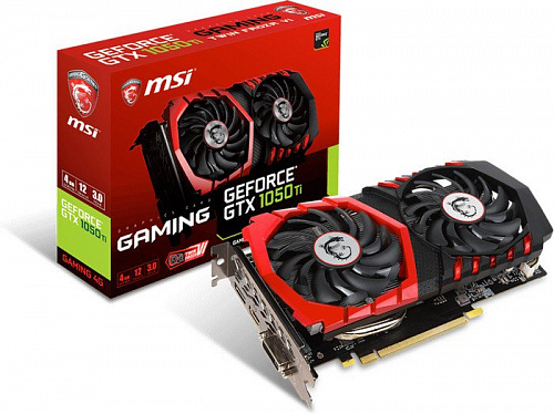 Видеокарта MSI Geforce GTX 1050 Ti Gaming 4GB GDDR5 [GTX 1050 TI GAMING 4G]