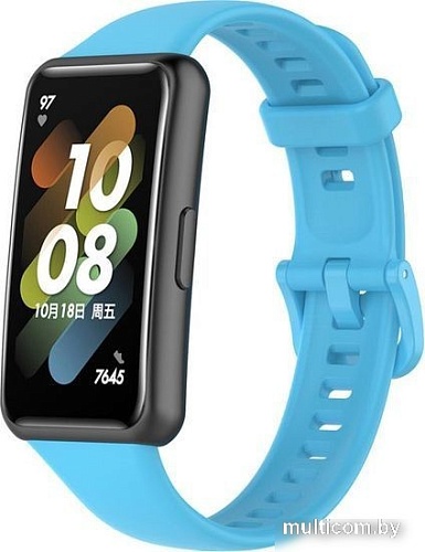 Ремешок Rumi силиконовый для Huawei Band 7 (голубой)
