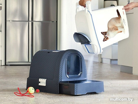 Туалет-домик Curver Cat Litter Box (графит)