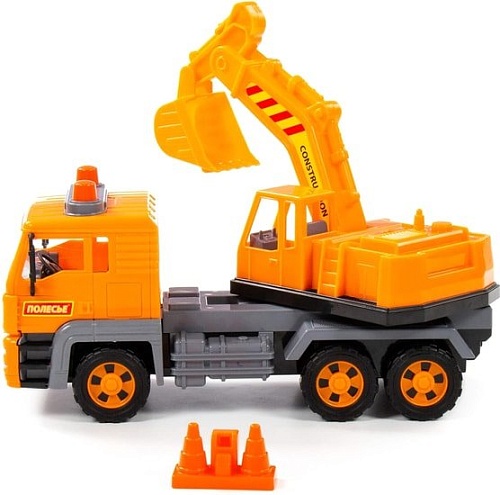 Экскаватор Полесье Алмаз автомобиль-экскаватор инерционный 86709