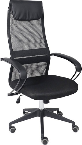 Офисное кресло AksHome First PL (ткань/сетка, черный)