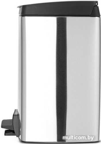 Brabantia Pedal Bin Silent 10 л прямоугольное (стальной матовый)