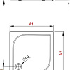 Душевой поддон Radaway Delos C со съемной панелью 100x100 [4C11170-03]