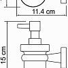 Дозатор для жидкого мыла Wasserkraft Lippe K-6599