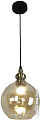Подвесная люстра Estares Zar One R 1xE27-200x1050-BLACK/GOLD/CLEAR-220-IP20