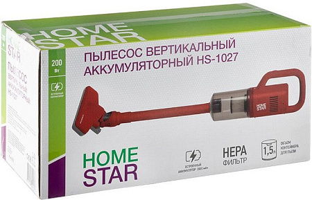 Пылесос HomeStar HS-1027 (красный)