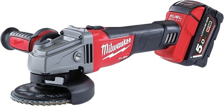 Угловая шлифмашина Milwaukee M18 CAG125X-502X Fuel 4933448866 (с 2-мя АКБ)