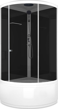 Душевая кабина Domani-Spa Simple High 90x90 (тонированное стекло/черный)